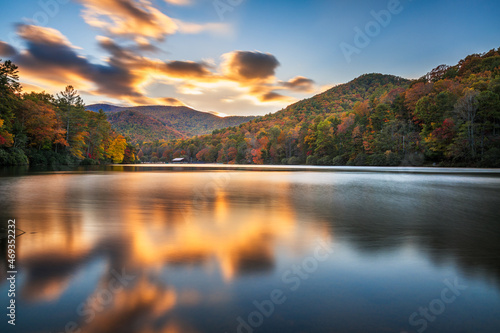 Fotografia Vogel State Park, Georgia, USA in Autumn