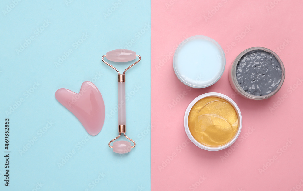 Beauty and fashion. Flat lay Beauty and fashion. Flat lay