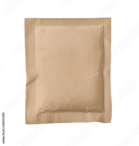 Blank paper sachet packet mockup,