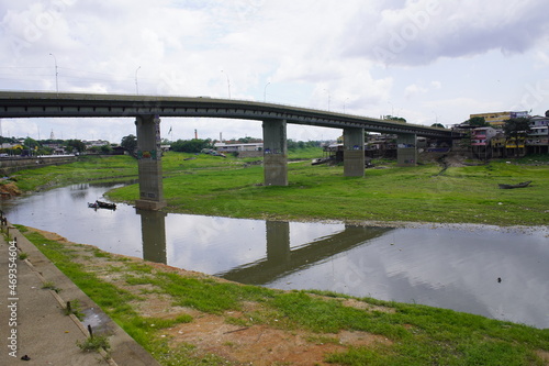 Bridge from the district Educandos to the center of Manaus. Amazon, Brazil