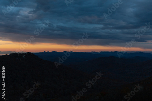 Blue Ridge Mountains North Carolina Fall Mountain Views Area Grandfather Mountain and Sugar Mountain  © Melanie