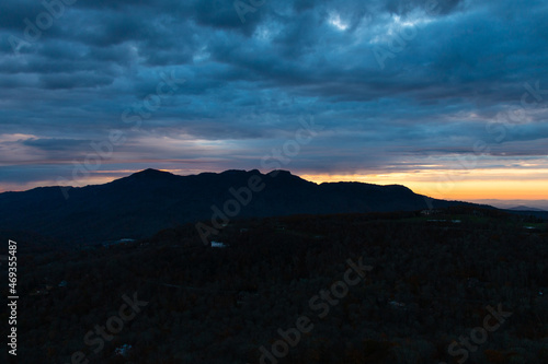 Blue Ridge Mountains North Carolina Fall Mountain Views Area Grandfather Mountain and Sugar Mountain 