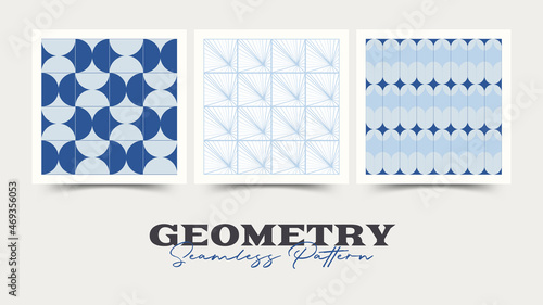 Geometry seamless pattern. Vector illustration.