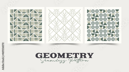 Geometry seamless pattern. Vector illustration.