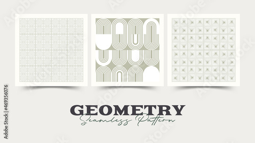 Geometry seamless pattern. Vector illustration.