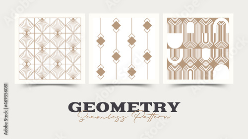 Geometry seamless pattern. Vector illustration.