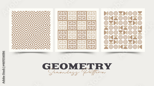 Geometry seamless pattern. Vector illustration.