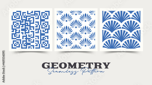 Geometry seamless pattern. Vector illustration.