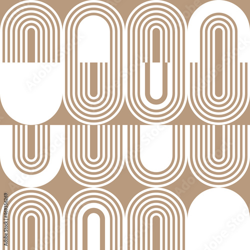 Geometry seamless pattern. Vector illustration.