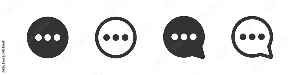 Buuble chat icon. Comment symbol. Social media speech logo in vector flat Buuble chat icon. Comment symbol. Social media speech logo in vector flat