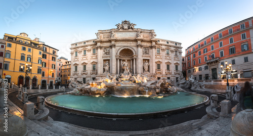 View of Fontana di Trevi fountain, in Roma, Lazio, Italy..