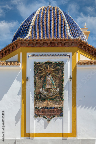 Detail of Church of Sant Jaime and Santa Ana, Benidorm, Costa Blanca, Spain photo