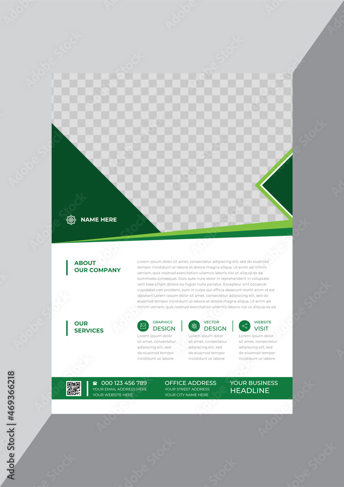 Obraz premium Creative classic business flyer design template