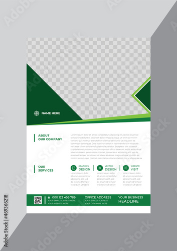 Creative classic business flyer design template