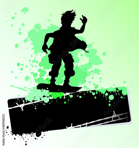 skateboarder background