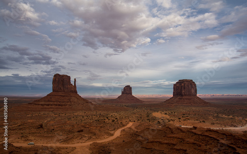 Wow view from the hotel in the Monument Valley