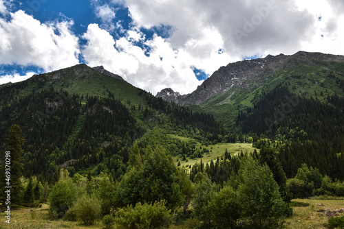 landscape with mountains