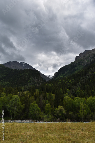 landscape with mountains