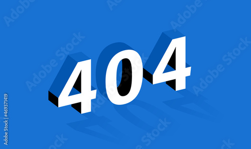 404 error page template for website. Oops page not found. Banner design with different geometric element. Modern vector illustration