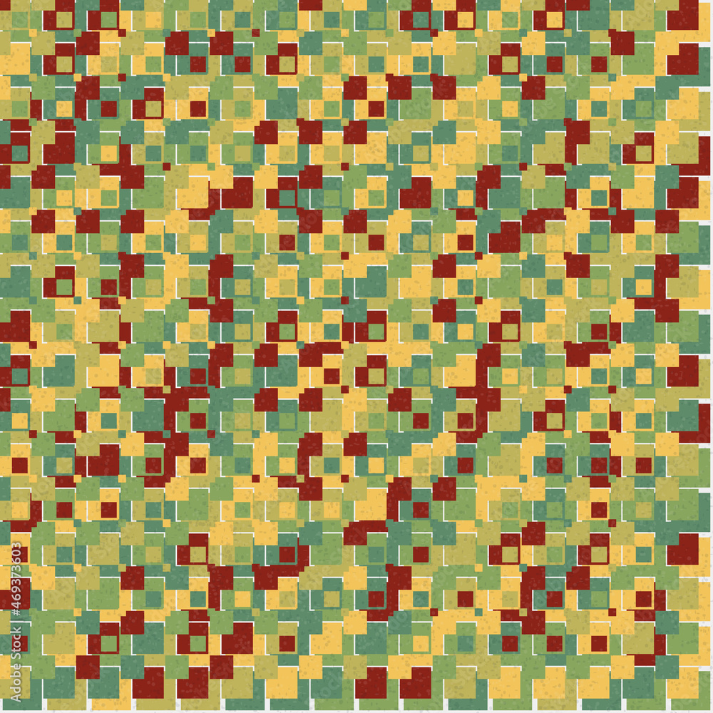 Fototapeta premium Abstract Geometric Pattern generative computational art illustration