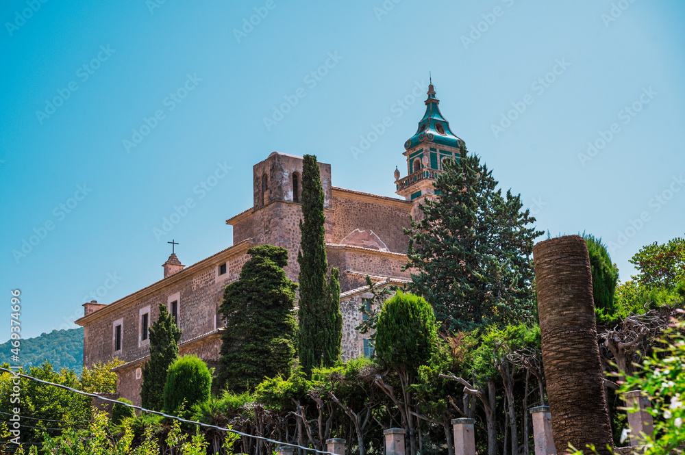 the church Royal Charterhouse of Jesus of Nazareth in Valldemossa, Mallorca