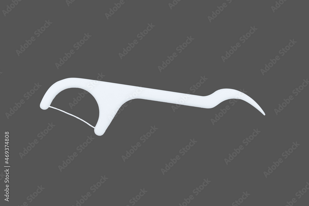 Dental floss. Isolated. Dental care. Cleaning between teeth. Dental floss. Isolated. Dental care. Cleaning between teeth.