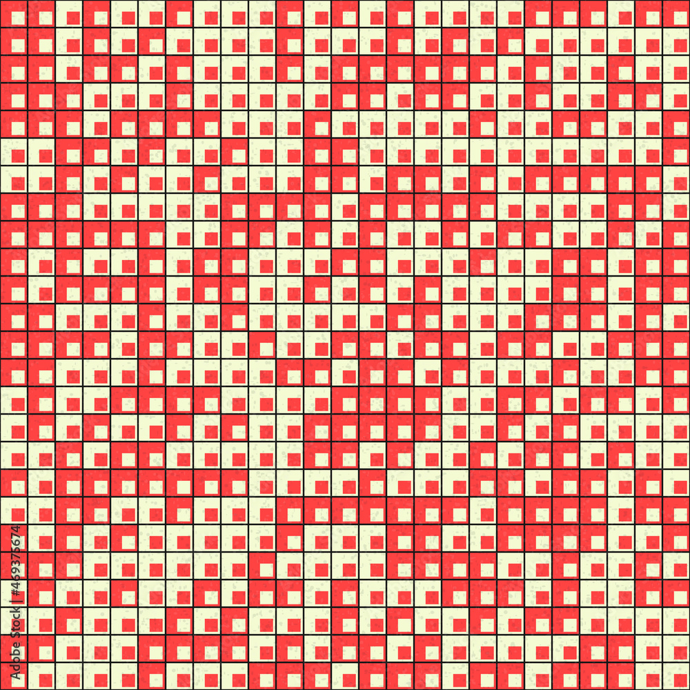 Fototapeta premium Abstract Geometric Pattern generative computational art illustration