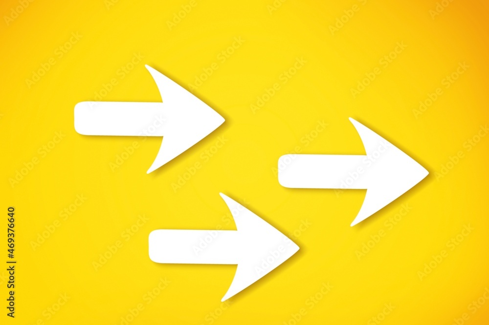 Arrows pointing to the side.white sign pointing direction on color background. Arrows pointing to the side.white sign pointing direction on color background.