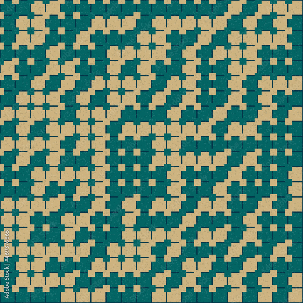 Fototapeta premium Abstract Geometric Pattern generative computational art illustration