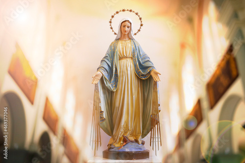 Statue of the image of Our Lady of Graces photo