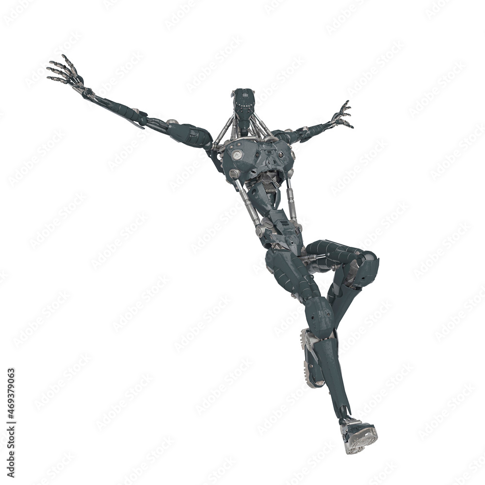 mechanical soldier is landing mechanical soldier is landing