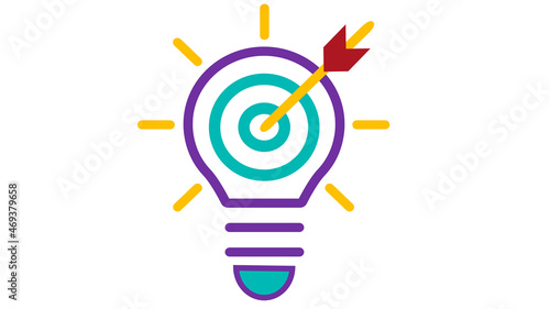 Light bulb vector illustration. Idea concept