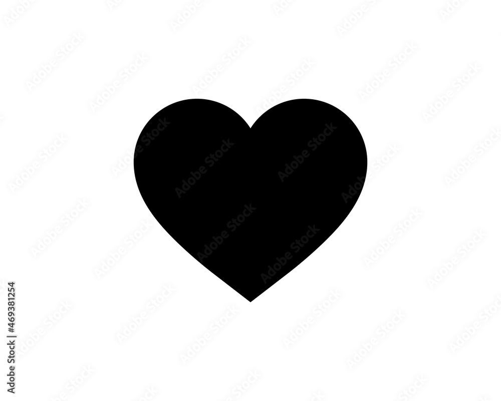 Heart Icon Vector. Perfect Love symbol. Valentine's Day sign, emblem isolated on white background with shadow, Flat style for graphic and web design, logo. EPS10 black pictogram. Heart Icon Vector. Perfect Love symbol. Valentine's Day sign, emblem isolated on white background with shadow, Flat style for graphic and web design, logo. EPS10 black pictogram.