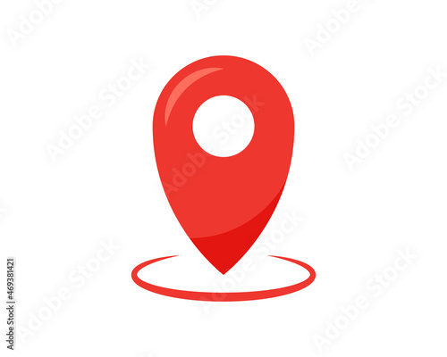 Free Download Map pin flat design style modern icon, pointer minimal vector symbol, marker sign - GFXLoad