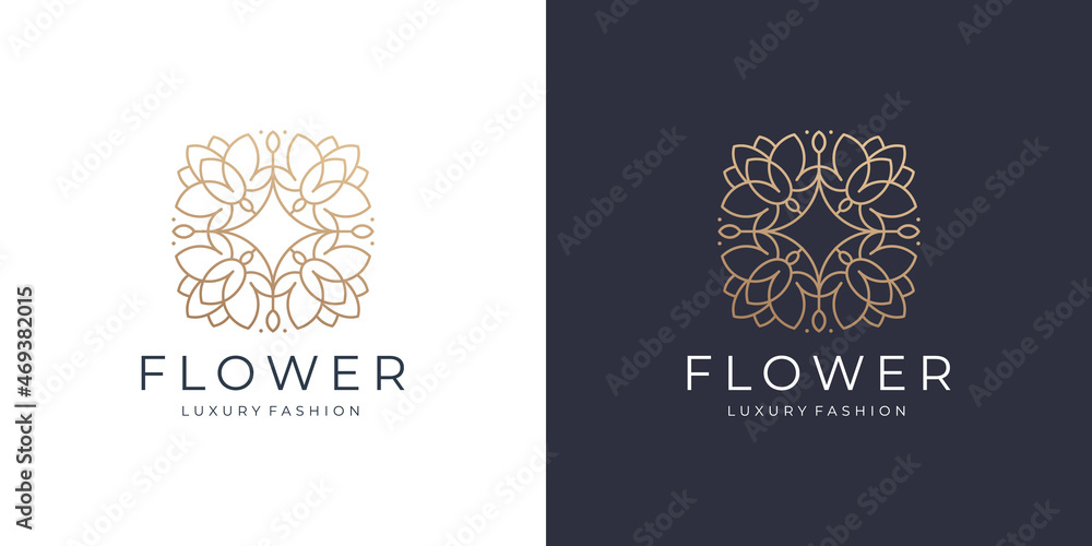 Fotografie, Obraz abstract floral logo template