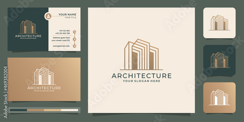 creative architecture tower logo designs template, forward building logo designs concept.Premium Vector