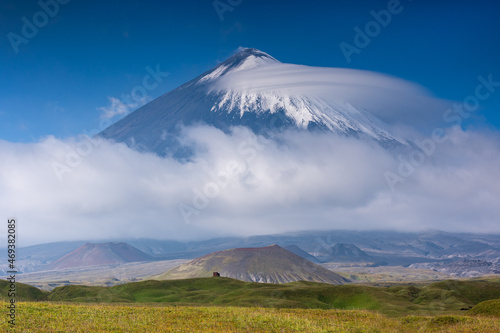 Wallpaper Mural The cone of the Klyuchevskaya Sopka, the stratovolcano. It is the highest mountain on the Kamchatka Peninsula of Russia and the highest active volcano of Eurasia Torontodigital.ca