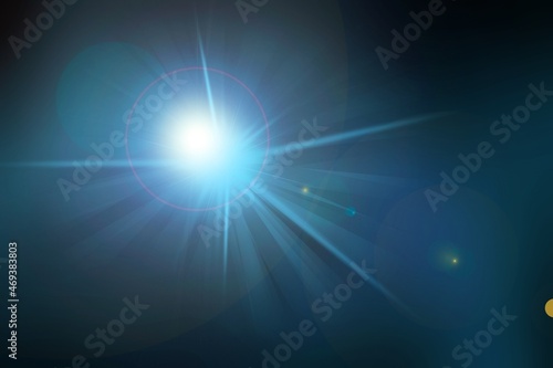Beautiful lens flare effects for overlay designs or screen blending mode