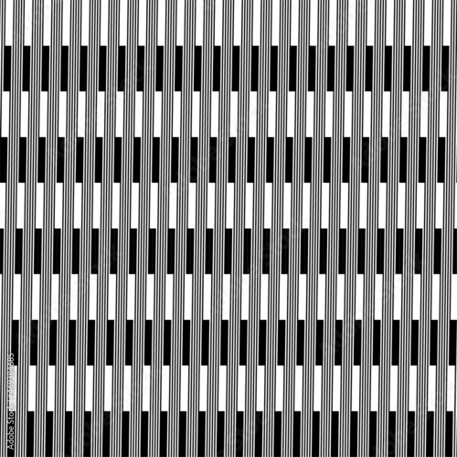 TV screen glitch  bad signal effect. Seamless black white pattern. Geometric and minimal vector texture. Op art  optical illusion.
