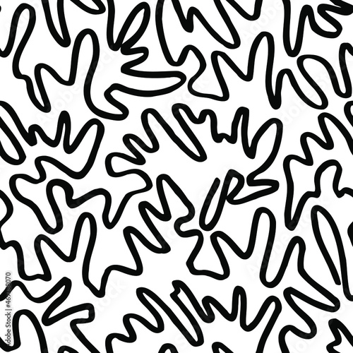 Seamless wavy  pattern for textile design. Crazy lines