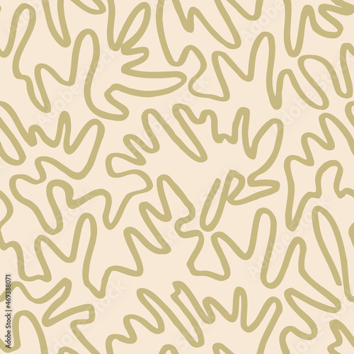 Seamless wavy pattern for textile design. Crazy lines