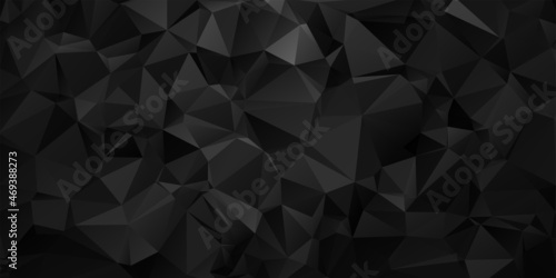 Black Polygonal Mosaic Background, Creative Design Templates © Cansu