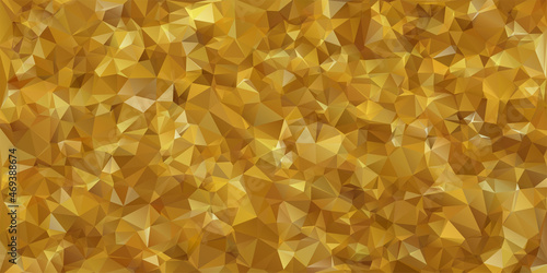Gold Color Polygonal Mosaic Background, Creative Design Templates