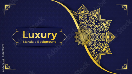 Luxury Mandala Background design with Arabesque Arabic Islamic east style. decorative mandala for print, flyer, brochure,  poster, cover,  banner.