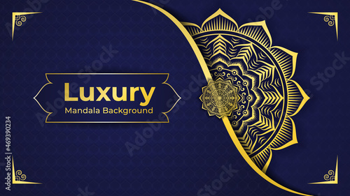 Luxury Mandala Background design with Arabesque Arabic Islamic east style. decorative mandala for print, flyer, brochure,  poster, cover,  banner.