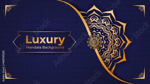 Luxury Mandala Background design with Arabesque Arabic Islamic east style. decorative mandala for print, flyer, brochure,  poster, cover,  banner.