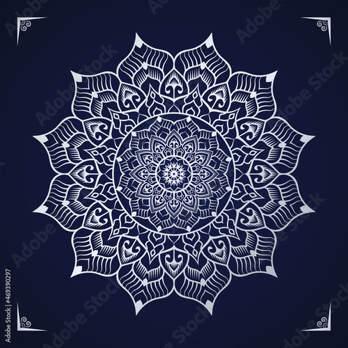 Luxury Mandala Background design with Arabesque Arabic Islamic east style. decorative mandala for print, flyer, brochure,  poster, cover,  banner.