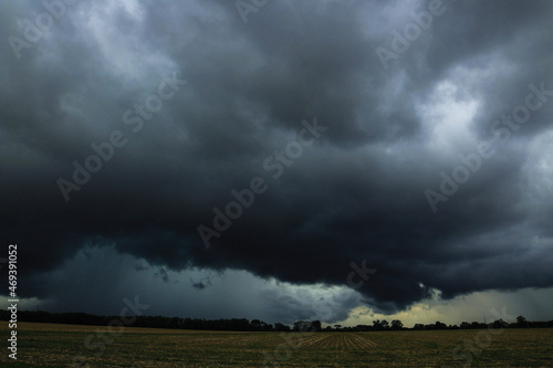 massive distant storm