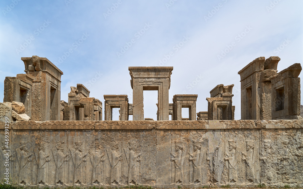 Ancient ruins in Iran showcasing the historical architecture and grandeur of a bygone era. The site offers a glimpse into the rich cultural heritage of the region. Ancient ruins in Iran showcasing the historical architecture and grandeur of a bygone era. The site offers a glimpse into the rich cultural heritage of the region.