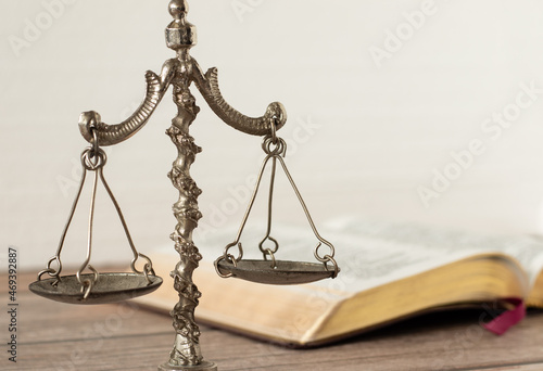 Bild auf Leinwand Law and justice Christian biblical concept